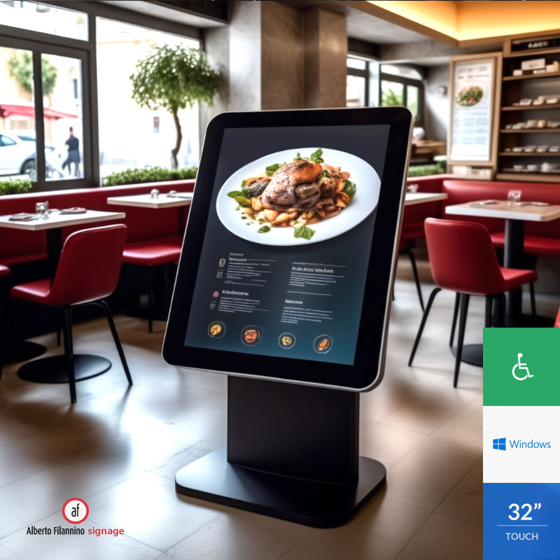 Kiosk ordini ristorante - Il nostro Kiosk ristorante interattivo offre un modo senza precedenti per permettere ai vostri clienti di ordinare i loro piatti preferiti. Risparmio di tempo di attesa, clienti felici.